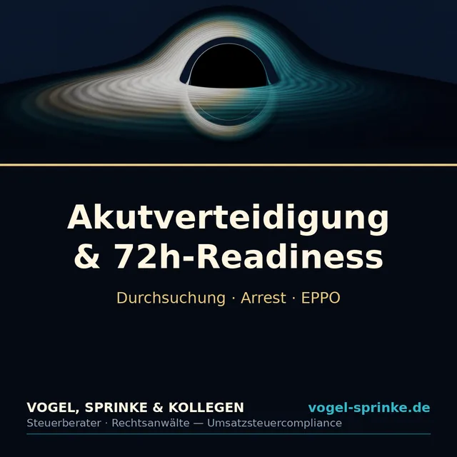 Akutverteidigung & 72h-Readiness